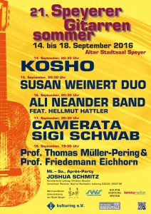 Plakat 21. Speyerer Gitarrensommer